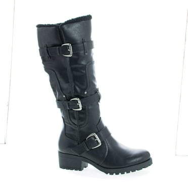 Forever Womens Carrie-63 Knee High Round Toe Zip up Lug Sole Rain Boots Forever Womens Carrie-63 Knee High Round Toe Zip up Lug Sole Rain Boots
